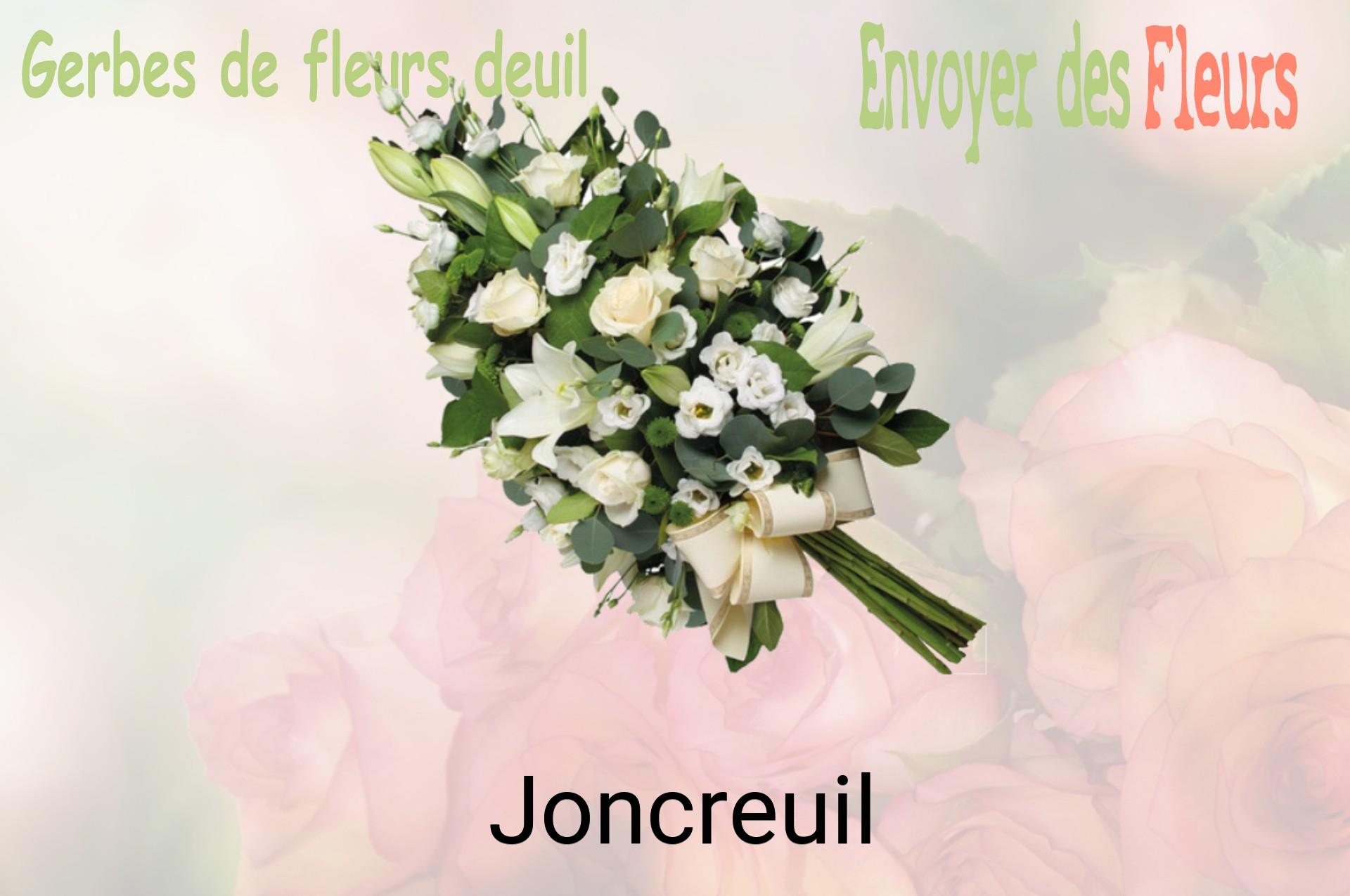 Gerbe de fleurs de deuil livrée à Joncreuil
